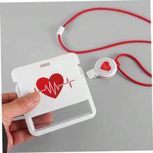 UTHCLO Juego De Llavero Con Cordn Porta Credencial Y Cordn Para Formulario De Enfermera Porta Tarjetas De Identificacin Retrctiles - inicial - Ver 7