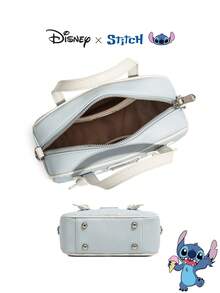官方授权 Stitch 联名系列 Charm & Stitch 印花迷你波士顿包 - 卡通印花斜挎包，休闲时尚单肩包，生日礼物 - 彩色 - 查看 8