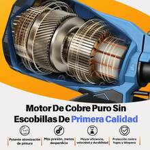 Pulverizador De Pintura Portátil Inalámbrico De 21 V, 800 Ml - Azul - Ver 2