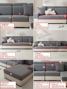 1 tấm bọc ghế sofa Sherpa dày dặn, co giãn, thoải mái, chống trượt, phủ kín toàn bộ ghế sofa, phù hợp cho mọi mùa, chất liệu vải dày dặn, có thể giặt máy, chống bụi, thân thiện với thú cưng, trang trí cho phòng ngủ, văn phòng, phòng khách, phù hợp với ghế sofa góc và ghế sofa hình chữ L. - Màu xám đen - Xem 5