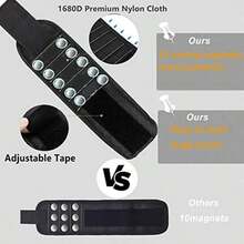 1PC Magnetic Wristbands, For Fixing Screws, Nails, Drill Bits, Wrist Tool Holder Belts, Cool Tools For Men And Women, DIY Handyman, Dad Outdoor Tools, Furniture Tools, Small Standard Bags, Wear-Resistant Bases, Tool Organizers And Storage Garage Organizers, Carpenters And Construction Workers, Home DIY Carpenters, Carpenters, Construction Plumbers, Handyman Gifts For Dad And Grandpa - Multicolor - View 5