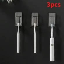 Stainless Steel Toothbrush Holder, No Drill Bathroom Toothbrush & Cup Organizer Wall Mount - Silver - View 11