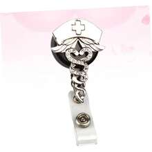 COHEALI Porta Credencial Clip Telescpico Metal Para Eventos Para y Colegas - blanco - Ver 6