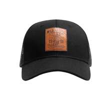 Men Mesh Hat Breathable Adjustable Baseball Cap With Leather Patch Fashion Casual Dad Hat Snapback Hats - Multicolor - View 4