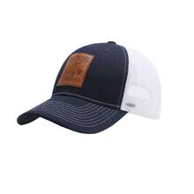 Men Mesh Hat Breathable Adjustable Baseball Cap With Leather Patch Fashion Casual Dad Hat Snapback Hats - Multicolor - View 15