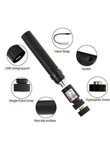 1pc Cat Toy Pointer, 2-In-1 Rechargeable, Pet Kitten Puppy Toy Chasing Pointer, Indoor Training Chasing Toy Pointer - Multicolor - View 17