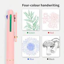 Ddaowanx Multicolor Pens 4-In-1 Colored Ballpoint Pen 0.5mm Fine Point Smooth Writing Nurse Accessories For Work Gifts For Teen Girls 6-Count Macaroon - 6 chiếc bánh macaron - Xem 5