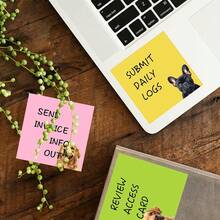 1/9 Cute Dog Sticky Note Set, 3"X3" Self-Adhesive Notes, Funny Dog Stationery, Kawaii Sticky Memo Pad, Gift For Dog Lovers, Office Desk Decor, School Supplies