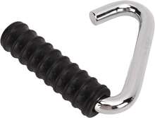 Asas de tracción, asas de fitness, barra de entrenamiento universal recubierta de goma, asas plates en forma de C para gimnasio. - negro - Ver 4