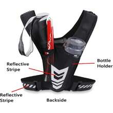 Chaleco para Correr, Chaleco Reflectante para Correr con Bolsillos, Chaleco de Hidratacion Running Mujer/Hombres, Ligero y Transpirable, Ajustable, para Corredores Nocturnos, Paseos,36696873 - Multicolor - Ver 5