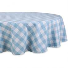 Table Mat - สีฟ้าอ่อนและสีขาว - ดู 1