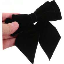 2piezas Corbata De Moo Pajarita De Esmoquin para Hombre Preatada Doble Pliegue para Bodas y - inicial - Ver 8