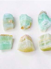 QYDCX Apengshi Caribbean Raw Crystal - Natural Rough Rock Healing Crystal And Gemstone DIY Raw Stone Meditation Fountain Garden Home Decor (2-5cm) - Sky Blue - View 3