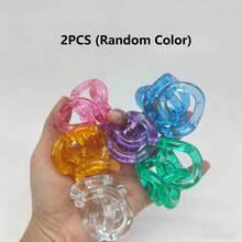 Juguete de descompresión con cristal de colores y giro, herramienta inteligente para el entrenamiento de enfoque y alivio del estrés para adultos - Multicolor - Ver 14