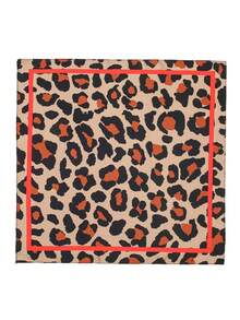 1pc Simple Printed 70cm Square Scarf, New Spring Bandana For Women, Versatile Waist Belt, Bag Decor, Headband, Fashion Neckerchief