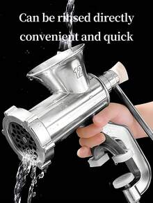 1pc Manual Meat Grinder. Meat Mincer. Can Mince Various Meats And Spices. Manual Meat Grinder/Sausage Maker, Tabletop Pork Meat Grinder, Sausage Stuffer Funnel, Homemade Burger Patty Maker, Manual Kitchen Tool - Multicolor - View 5