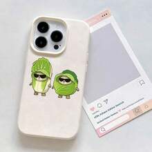 Funda para teléfono: Diseño de moda con gafas de dibujos animados y patrón de repollo y lichi, compatible con Apple 17/16 Pro Max/16 Plus/16/16 Pro/15 Pro Max/15 Pro/15 Plus/15/14/14 Plus/14 Pro/14 Pro Max/13/13 Pro/13 Pro Max/12/12 Pro/12 Pro Max/11/11 Pro/11 Pro Max - Color mezclado 1-1051 - Ver 9