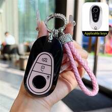 1 chiếc ốp bảo vệ chìa khóa xe bằng TPU, phù hợp với các dòng xe Mercedes Benz W223 S Class S300 S400 S350 S450 S500 C200 C260 đời 2020 2021. - Bộ sưu tập màu sắc phù hợp - Xem 12