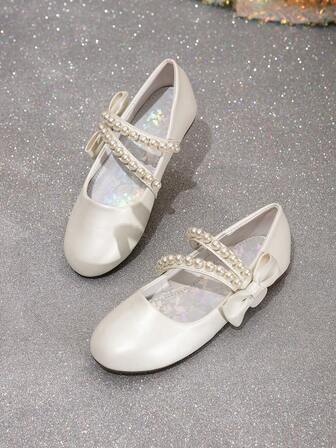 Zapatos planos decorativos, versátiles y de moda para niños