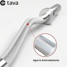 Barra Z Olímpica 20lbs para Curl y Bíceps – Acero Sólido, Ideal para Entrenamiento de Fuerza en Casa o Gimnasio.mancuernas para ejercicio/barra para hacer ejercicio/mancuernas/pesas para hacer ejercicio - por defecto - Ver 3