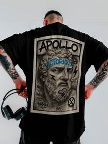 God Of Chaos Modern Oversized Streetwear Unisex T-Shirt Ref4328 - Black - View 1