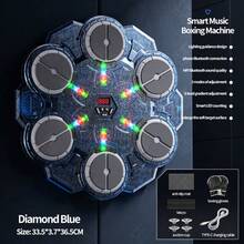 音乐拳击机儿童运动健身玩具 - 智能音乐 6 键拳击靶，壁挂式可充电蓝牙炫酷灯光动态音乐拳击，儿童感官训练反应速度节奏运动器材，速度可调，成人男女反应能力训练办公室健身趣味器材，拳击玩具，儿童拳击机，非常适合万圣节、圣诞节、复活节和生日。 - 6鍵拳擊靶 - 查看 10