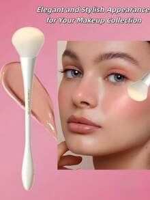 OEIEZ Blush Brush,Daubigny Large Powder Brush Flat Arched Premium Durable Makeup Brush Perfect For Blending Liquid,Cream And Flawless Powder,Buffing, Blending,Concealer - Multicolor - View 2