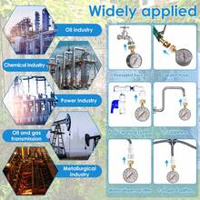 水压测试表 TS-60-200PSI 金属压力表 坚固耐用 花园软管水压表 水泵压力表 适用于软管水龙头花园软管 - 白色 - 查看 5