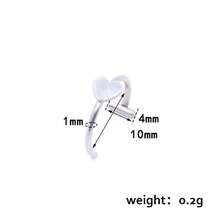 1pc  Punk Stainless Steel Clip-On Fake Lip Piercing Rings For Women, Men, And Unisex Nose - 6 - Xem 4