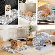 Washable Dog Bed/Crate Mat, Reversible Pet Kennel Pad Suitable For Small, Medium, Large Dogs, Machine Washable - Grey - View 5