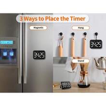 Multi-Functional Black Timer - Precise Stopwatch Ideal For Postgrad Exam Prep, Kids' Time Management & Kitchen Tasks. Suits Students' Homework & Daily Timing, Simplifies Efficient Time Tracking. - Black - View 6