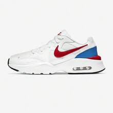 Nike 男士新款复古休闲鞋，厚底厚底运动鞋，运动跑步鞋 - 白色/紅色 - 查看 4