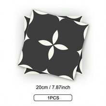 MORCART 20片装 - 20厘米 x 20厘米自粘地板砖，防水乙烯基材质，绿色环保DIY地板，适用于浴室、厨房、壁炉、宠物屋、楼梯、卧室、墙面等。 - 彩色 - 查看 18