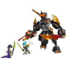 Bộ đồ chơi lắp ráp LEGO NINJAGO Cole's Mission Mech & Dragon Zane dành cho bé trai, bé gái và trẻ em từ 7 tuổi trở lên - Robot có thể tạo dáng với các nhân vật Cole, Acid Monster và Zane để chơi giả vờ - Ý tưởng quà tặng sinh nhật - 71854 - 71854 - Xem 3