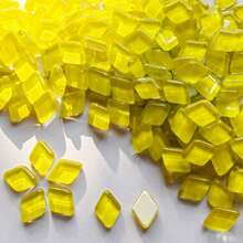 100pcs Rhombus Glass Mosaic Tiles - Premium Craft Decorative Pieces For Creative Art, Painting, Handmade Jewelry, And DIY Projects