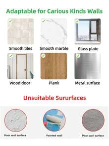 No Drill Bathroom Storage Rack, Wall-Mounted Bathroom Organizer Shelf, Suitable For Bathroom, Vanity, Toilet, Wall-Mounted Bathroom Shower Caddy, Bathroom Vanity Organizer, Wall-Mounted Adhesive Shower Caddy, Can Hold Shower Gel, Shampoo, Soap, Home Bathroom Decor, Bathroom Shelf, Autumn Decor, Back To School Bathroom - Multicolor - View 9