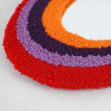 10.4x11.8 Inch Heart Shaped Decorative Wall Mirror With Flannel Frame - As Pic - View 3