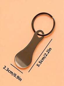 2 pezzi Portachiavi/ciondolo per carrello della spesa in acciaio inossidabile per supermercato, senza necessità di moneta, regalo di Natale pratico - Multicolore - Visualizzare 6