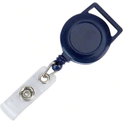 Pinza retrctil para porta credencial - Clip de carretes de de enfermera Clip de placa de identificacin porttil para mochila, bolso, llavero, bolsillo, material escolar para profesores, estudiante