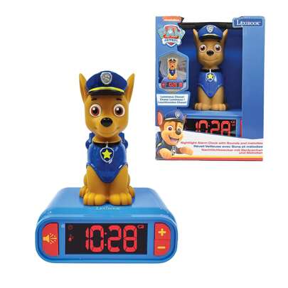 Lexibook Paw Patrol wekker voor jongens en meisjes met nachtlampje - LCD-scherm, 6 tonen en 6 geluiden met snooze-functie - Educatieve kinderwekker ⚫ GRATIS verzending ✅ Levering binnen 24/48 uur naar het vasteland van Spanje