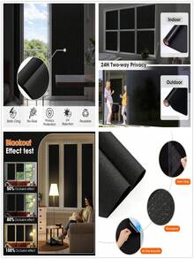 1卷装，宽度可选30/45/60/90厘米，隐私窗膜，自粘式隐私膜，不透明，无需胶水，防紫外线，装饰性彩色玻璃膜，窗帘，磨砂窗膜 - 彩色 - 查看 103