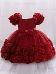 女婴亮片可爱芭蕾舞裙公主裙，适合生日派对，不含头带