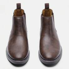 Men's Chelsea Boots, Casual Business Commuter Boots, Retro Ankle Boots - Mocha Brown - View 8
