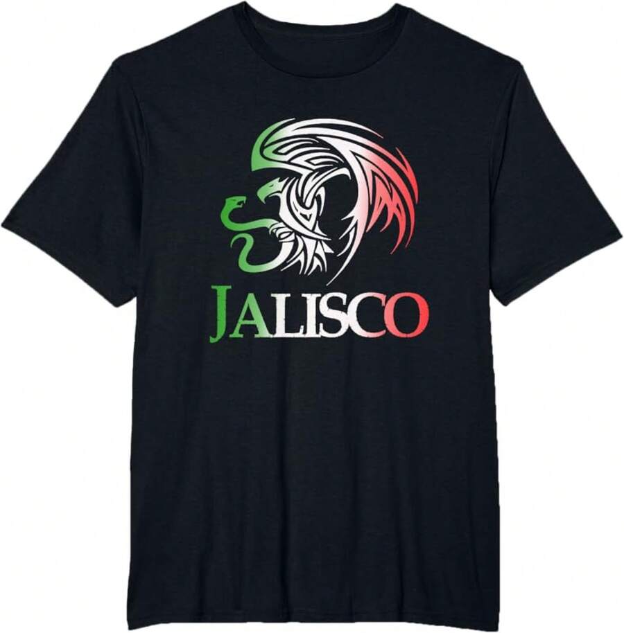 Camiseta de Jalisco, un estado de México - diseño increíble - Negro - Ver 1