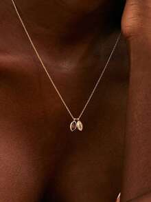 Personalized Birthstone Leaf Necklace, Teardrop Birthstone Necklace, Couples Gemstone Necklace, Anniversary Family Gift, Birthday Gift, Grandma Gift, Christmas Gift (For Her) - Unique Ideal Gift For Her, Friends, Valentine's Day, Mother's Day, Birthday, Graduation, Father's Day, Wedding, Daily Wear, Party, Prom, School Supplies, Back To School, School Gift, Teacher Gift, Dorm Decor, Fashionable Autumn, Elegant & Romantic