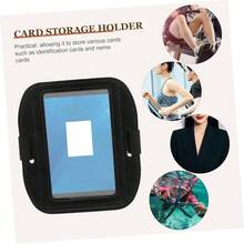 SECFOU Porta Credencial Horizontal Para Brazo Ajustable, Funda De Plstico Transparente Para Tarjetas De Identificacin, Proteccin Resistente Al Agua Para Deportes y Uso Diario - inicial - Ver 6