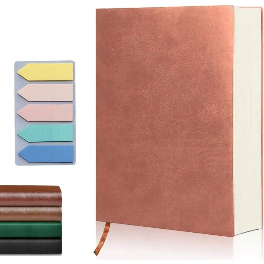 Cuaderno Tapa Dura de Papel Blanco A5, cuaderno de tapa dura, Cuaderno de bocetos en blanco de 360 hojas/720 pginas, tapa dura de piel, para bocetos, dibujos, Escribir negro - Rosa - Ver 1
