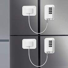 1/2 Pack Fridge Lock, & Safety Fridge Lock With Password,, Self-Adhesive Freezer Lock, Applicable For Cabinets, Drawers, Ovens, Windows - Multicolor - View 22