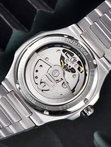 PAGANI DESIGN 2025 新款男士自动机械腕表，蓝宝石玻璃表镜，商务风格，陀飞轮设计，不锈钢材质，防水，型号 PD-YS025