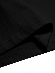 Camiseta Masculina 100% Algodão Premium Manga Curta Estampa Estrela 4 Pontas Brilhante Academia Para Homem Presente Para Ele Estilosa Gola Redonda Lisa Moda Casual - Preto - Visão 4